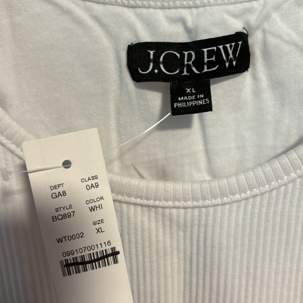NWT J. Crew Vintage rib shelf-bra tank top - Picture 13 of 15